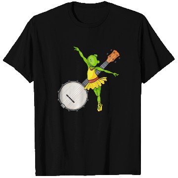 Discover Ballet Dancing Frog Banjo Bluegrass Music T Shirts