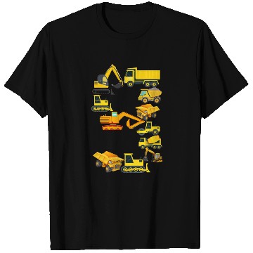 Discover Construction Vehicles Trucks For 9 Year Old Boys T Shirts