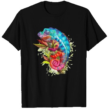 Discover A chameleon is sitting on a branch 11 1 T Shirts