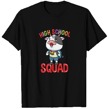 Discover Cow Back To School High School Squad T Shirts