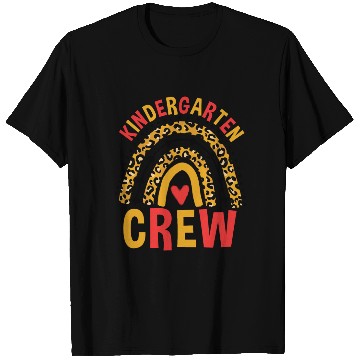 Discover Back To School Leopard Kindergarten Crew T Shirts