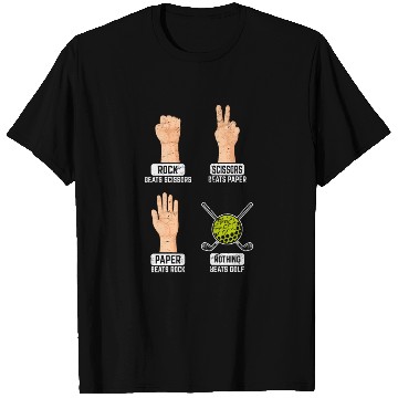 Discover Rock Paper Scissors Nothing Beats Golf Funny Golfi T Shirts
