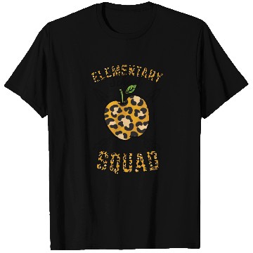 Discover Elementary School Squad Teacher Leopard Print T Shirts