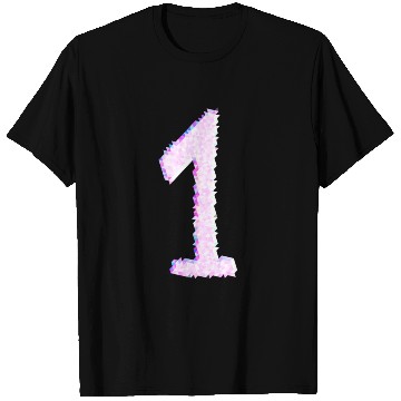 Discover pink one number number team T Shirts