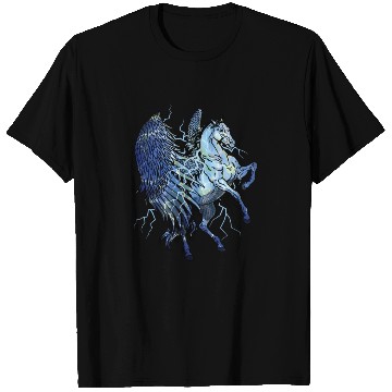 Discover Pegasus Lightning Unicorn Children Horse T Shirts