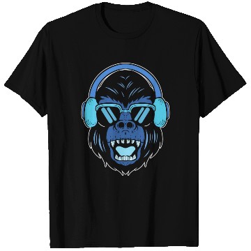 Discover 80's Gorilla Disc Jockey Gift T Shirts