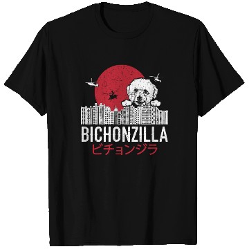 Discover Bichonzilla Bichon Frise Dog Lover Puppy T Shirts
