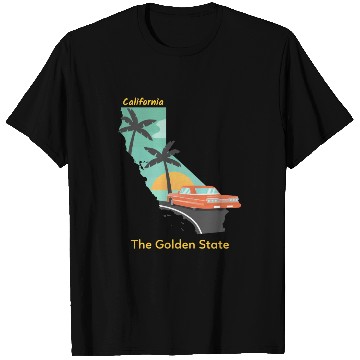 Discover California The Golden State T Shirts