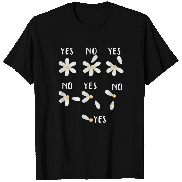 Discover Daisy Wish Game Yes No Flower T Shirts