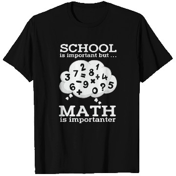Discover Math Teacher School is important but Math is T Shirts