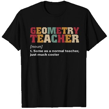 Discover Math Teacher Geometry Teacher Noun just much T Shirts
