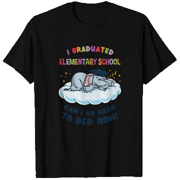 Discover I Graduated Elementary School Elephant Graduation T Shirts