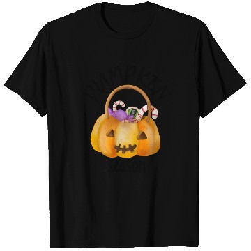 Discover The halloween Season Pumpkin Autumn Tree Orange T Shirts