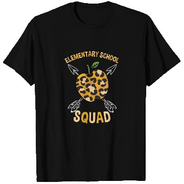 Discover Elementary School Squad Leopard Print T Shirts
