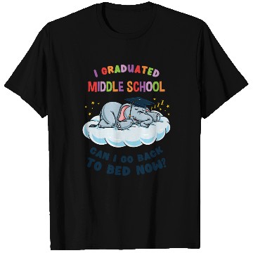 Discover I Graduated Middle School Elephant Graduation T Shirts