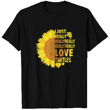 Discover I Just Really Really Love Turtles Sunflower Women T Shirts
