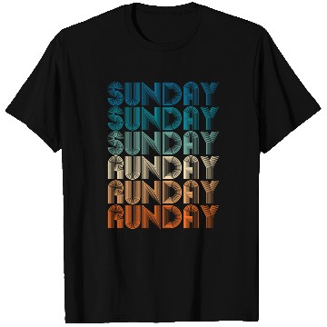 Discover Sunday Runday Vintage Retro Fitness Training T Shirts