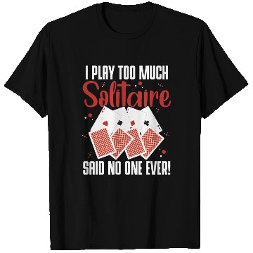 Discover Poker Blackjack Playing Cards Regulars' Table T Shirts