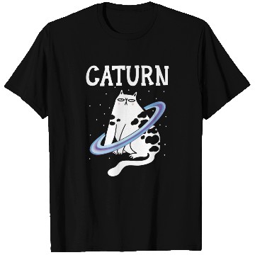 Discover Caturn Cat Owner Saturn Astronomer Astronomy T Shirts