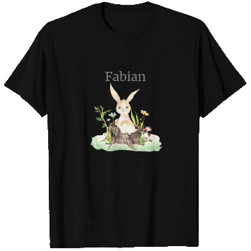 Discover Waldtier Reh Hase Hedgehog Flowers Name Fabian T Shirts