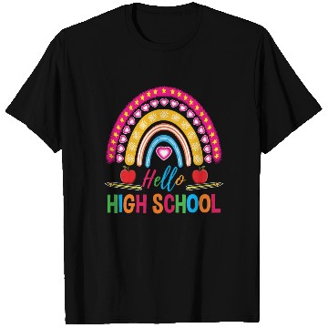 Discover Hello High School Teacher Rainbow T Shirts