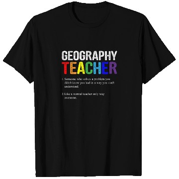 Discover Geography teacher definition, Geography teacher T Shirts