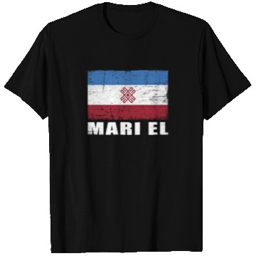 Discover Mari El Flag Grunge Country Flag Mari El T Shirts