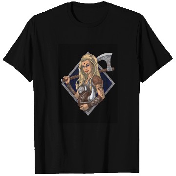 Discover Female Nordic Viking Warrior T Shirts
