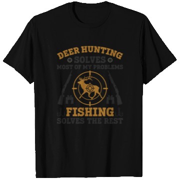 Discover Buck Deer Hunting Hunter Fishing T Shirts