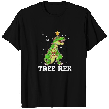 Discover Tree Rex Xmas Tree Dinosaur Christmas T Shirts