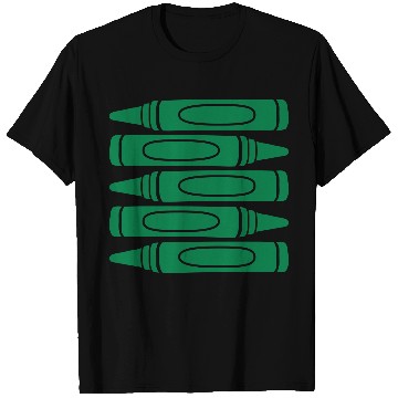 Discover Green wax crayons cool T Shirts