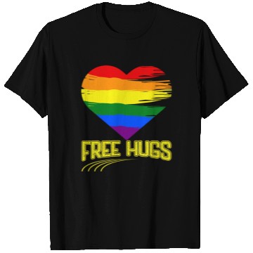 Discover Free Hugs - Heart Festival Love LGBT Pride Rainbow T Shirts