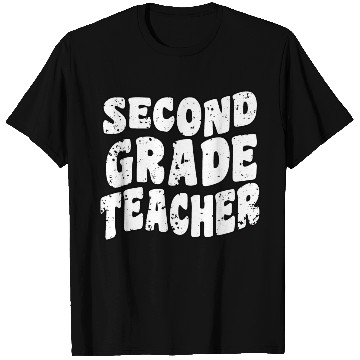 Discover Retro Groovy Second Grade Teacher Back To School T Shirts
