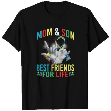Discover Mom And Son Best Friends For Life Autism Awareness T Shirts