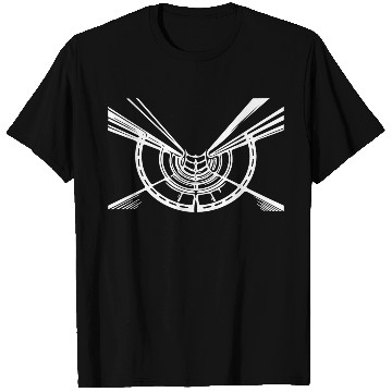 Discover Geometric Lines Hull Circle View T Shirts
