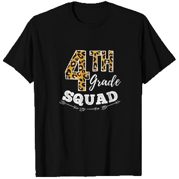Discover 4th Grade Squad Leopard 4th Grade Teacher T Shirts