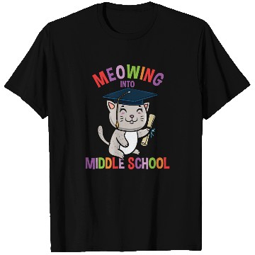 Discover Moewing Into Middle School Cat Back To School T Shirts