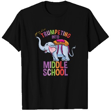 Discover Elephant Trumpeting Into Middle School T Shirts