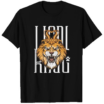 Discover Black and Orange Illustrated Lion King T Shirts