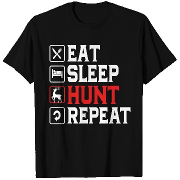 Discover Deer Hunting Hunter Eat Sleep Hunt Repeat T Shirts