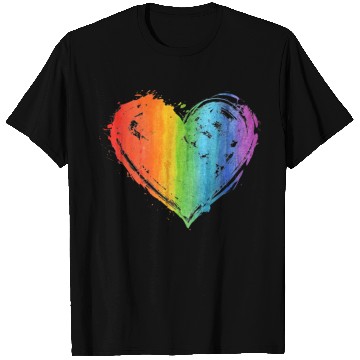Discover LGBT Gay Lesbian Pride Month Heart Flag LGBT T Shirts