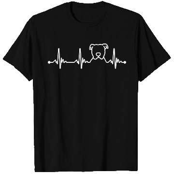 Discover Pitbull Puppy Heartbeat Dog Lover T Shirts