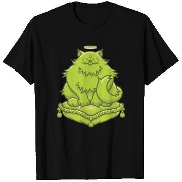 Discover Green Buddha Cat T Shirts