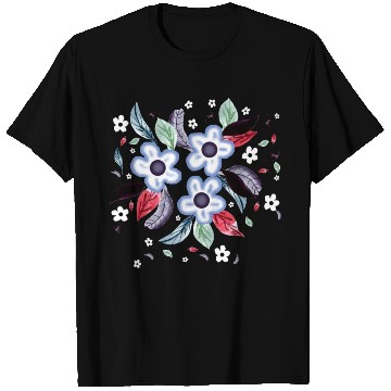 Discover Colorful summer flowers T Shirts