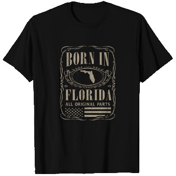 Discover Vintage America US States Born Florida T Shirts