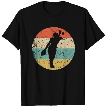 Discover Softball Pitcher Silhouette Retro Softball Player T Shirts