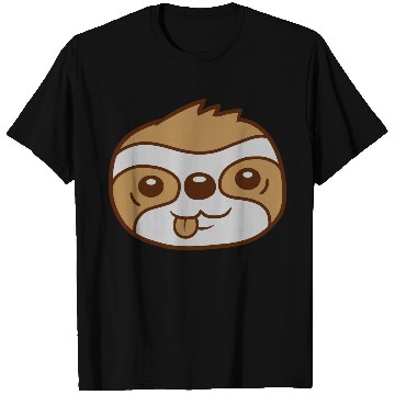 Discover face sloth cartoon head T Shirts