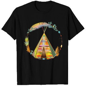 Discover fantastically beautiful colorful tipi tent T Shirts