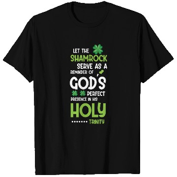 Discover Christian Saint Patricks Day Holy Trinity Shamrock T Shirts