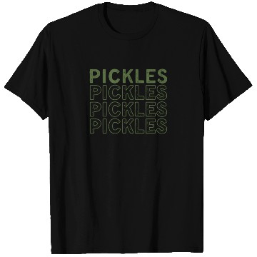 Discover Funny Vegetable Pickles Retro Green Cucumber Humor T Shirts